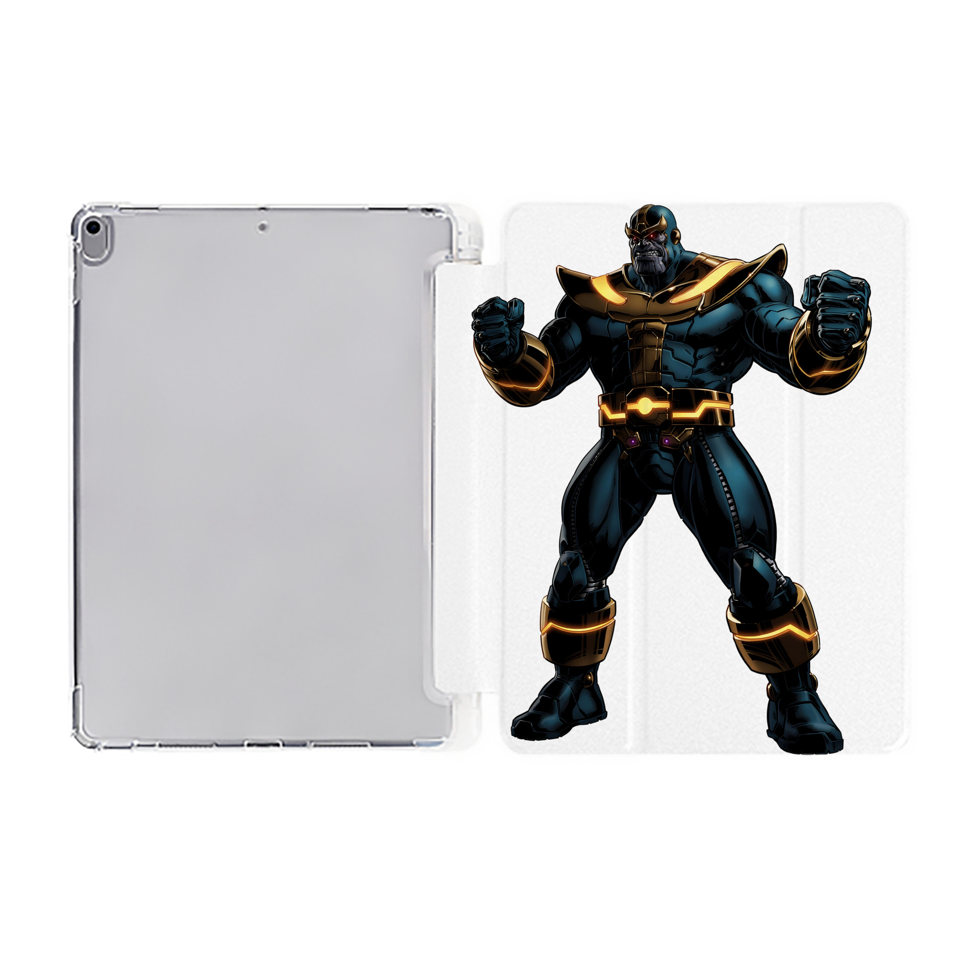 （画像用） アベンジャーズ The Avengers IPad ケース ペン収納付き 三つ折りスタンド PUレザー×シリコン 対応機種9.5/10.5/10.9インチ
